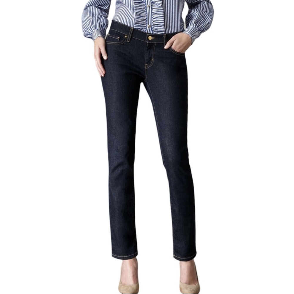 Kate Spade Broome Street Skinny Jeans in Classic Dark Blue Wash